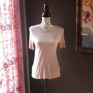 Blouse with button back closure